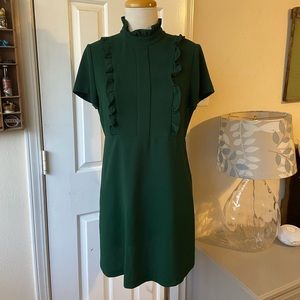 Emerald Green High Neck Dress